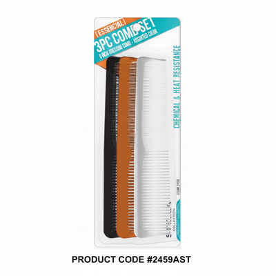 3PC Comb Set Assorted Colours #2459AST Super Collection