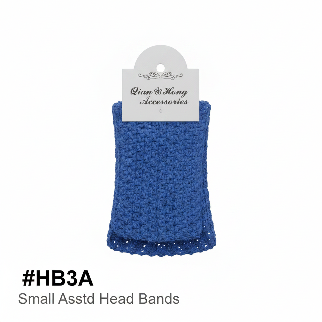 Blue Small Crochet Headband #HB3A