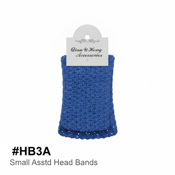 Blue Small Crochet Headband #HB3A