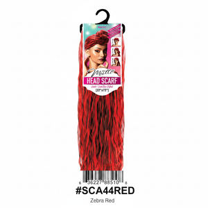 Mullo Head Scarf Zebra Red #SCA44RED