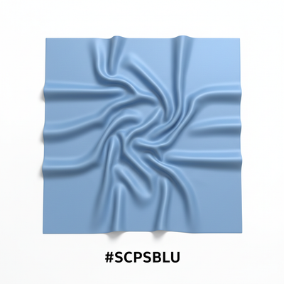 Silky Plain Scarf 90x90cm Sky Blue #SCPSBLU