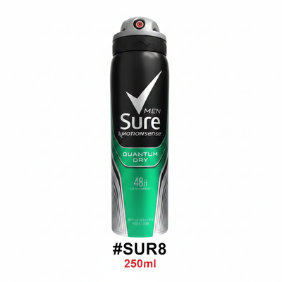 Sure Men MotionSense Quantum Dry Anti-Perspirant Deodorant Spray 250ml #SUR8