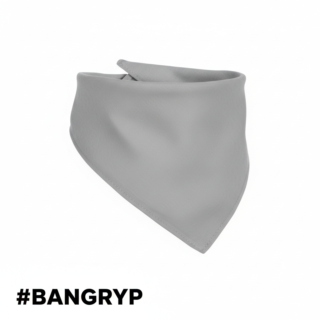 Plain Grey Bandana #BANGRYP