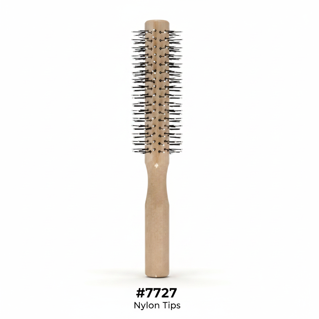 Round Barrel Hair Brush Nylon Tips #7727