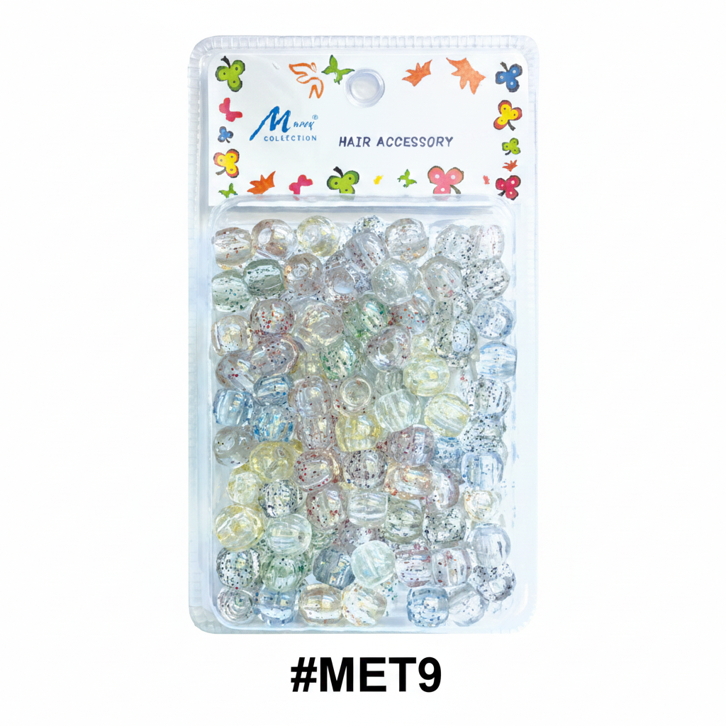 Murry Collection #MET9 Glitter Hair Beads Hair Accessory