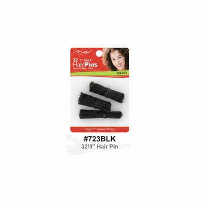 Magic 32 Hair Pins 3 inch Black #723BLK