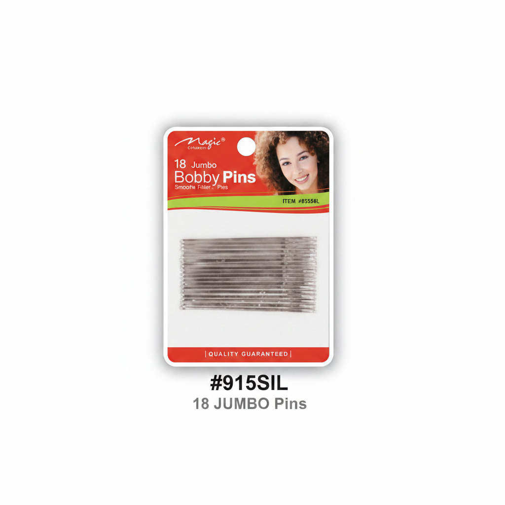 Magic 18 Jumbo Bobby Pins Silver #915SIL