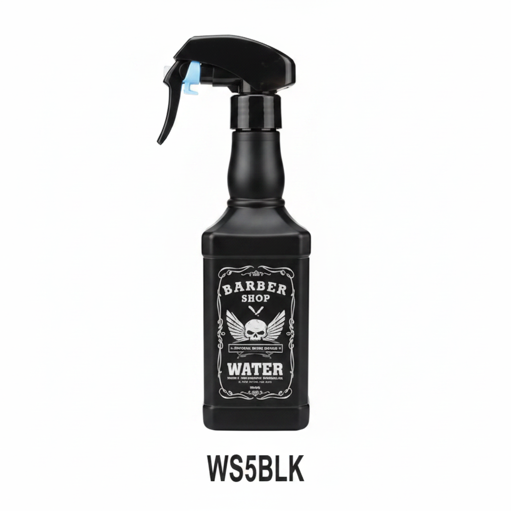 Barber Shop Water Spray Bottle 500ml Black WS5BLK