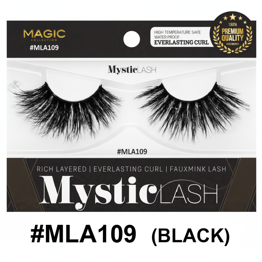 Magic Collection MysticLash #MLA109 3D Faux Mink Eyelash – Black