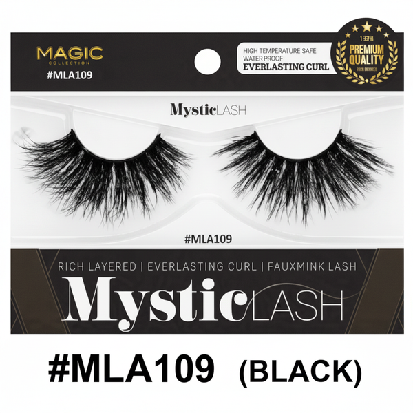 Magic Collection MysticLash #MLA109 3D Faux Mink Eyelash – Black
