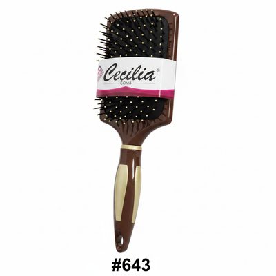 Cecilia Combs Paddle Hair Brush Brown #643 3D render