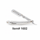 Stainless Steel Straight Barber Folding Razor #1602