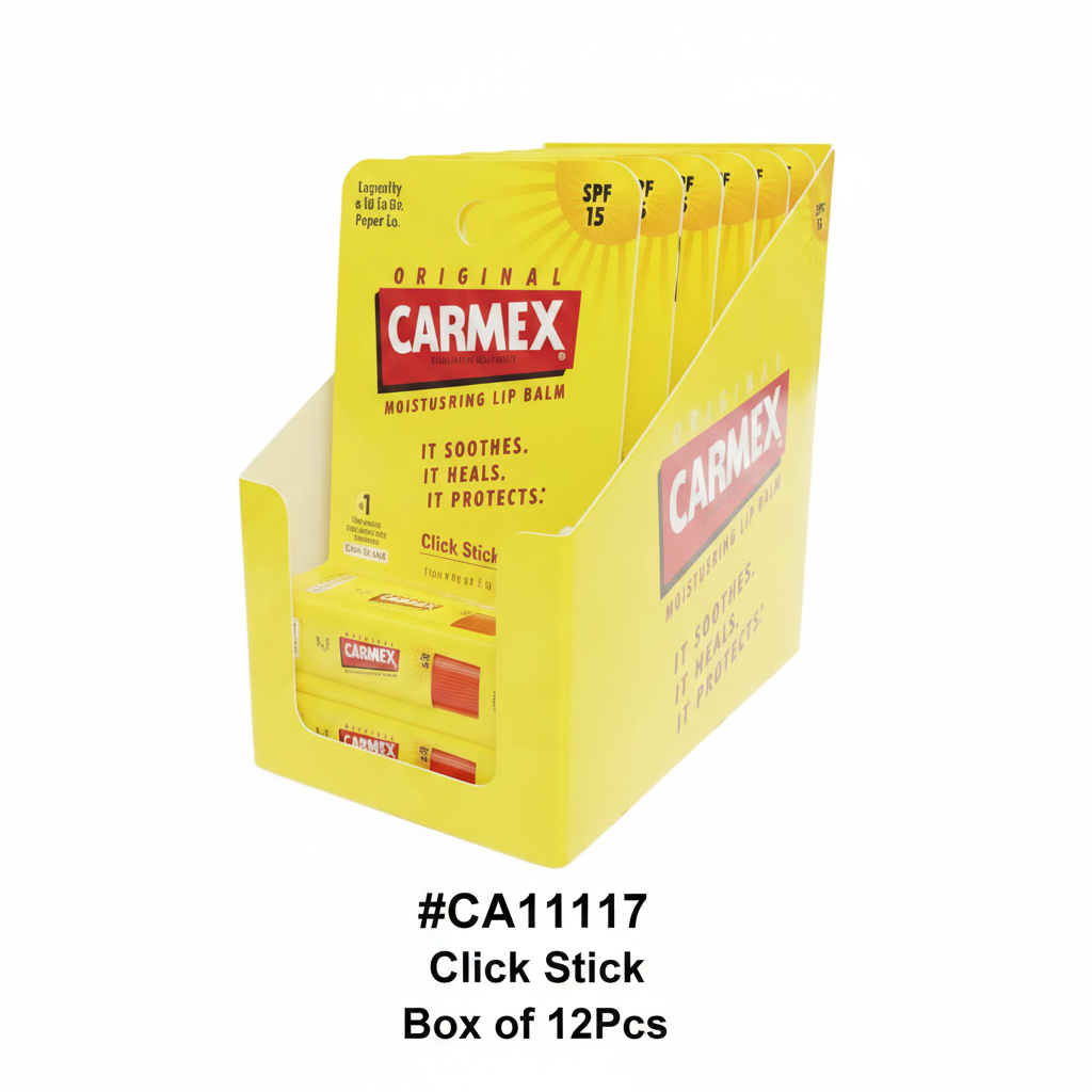 Carmex Original Click Stick Lip Balm Box of 12pcs #CA11117