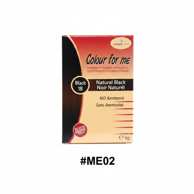 Colour for Me Permanent Powder Hair Colour Natural Black 1B #ME02