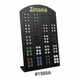 Zirconia Crystal Stud Earrings Display Card Assorted Colours #1500A