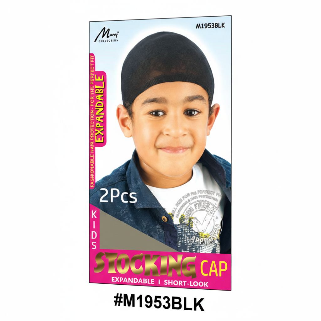 Murry Collection Kids Stocking Cap Black M1953BLK 2 Pcs