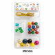 Murry Collection, Multicolor Wooden Hair Bead Kit with Thread, #MC49A