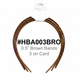 0.5" Brown Slim Hair Bands — 3pcs Card | #HBA003BRO