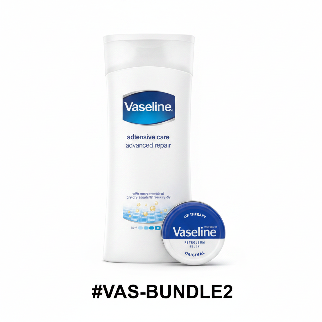 Vaseline Original Bundle - Advanced Repair Lotion + Lip Therapy Original #VAS-BUNDLE2