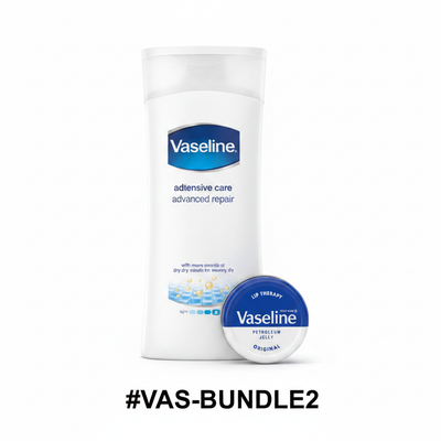 Vaseline Original Bundle - Advanced Repair Lotion + Lip Therapy Original #VAS-BUNDLE2