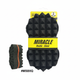 Miracle Double-Sided Sponge Brush Large, #MSB0Q, Black/Orange