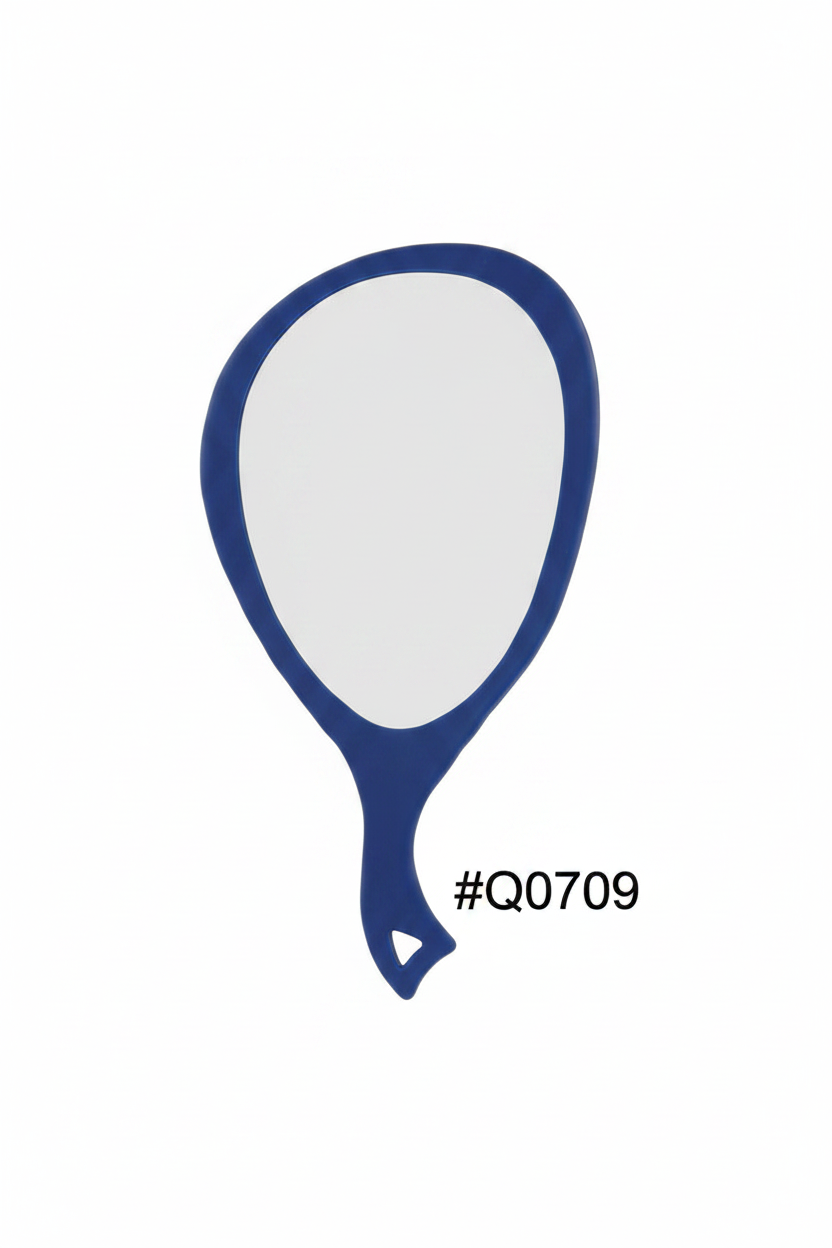 Large Teardrop Handheld Mirror with Handle Assorted Colours #Q0709