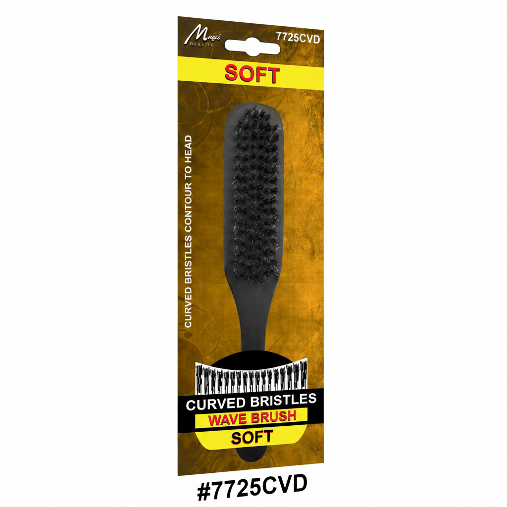 Magic Quality Curved Bristles Wave Brush Soft #7725CVD