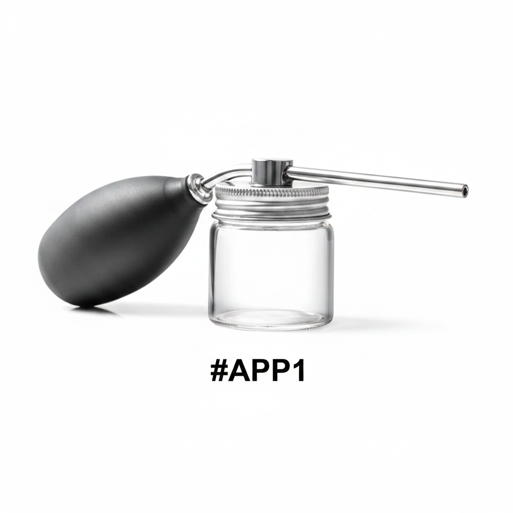 Hair Fiber Spray Applicator Pump with Glass Jar #APP1