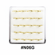 Gold Twist Wave Nose Studs #N06G