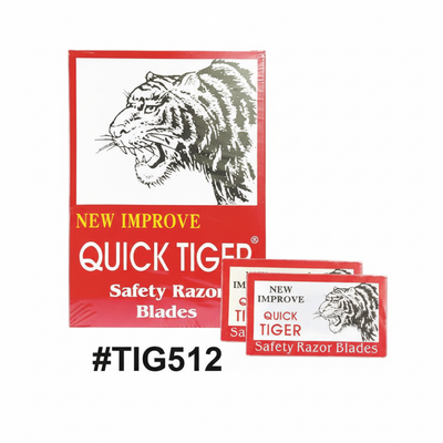 Quick Tiger New Improve Safety Razor Blades 10 Packs in Case #TIG512