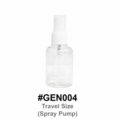 Travel Size Spray Pump Bottle #GEN004