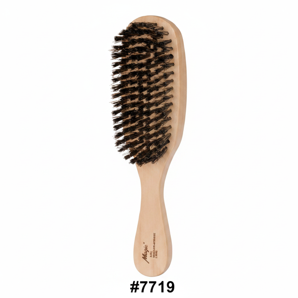 #7719 Magic Wave Brush with Handle – Boar Bristle