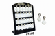 Zirconia Teardrop CZ Crystal Pearl Cluster Ball Drop Earrings Display Board 24 Pairs #11168