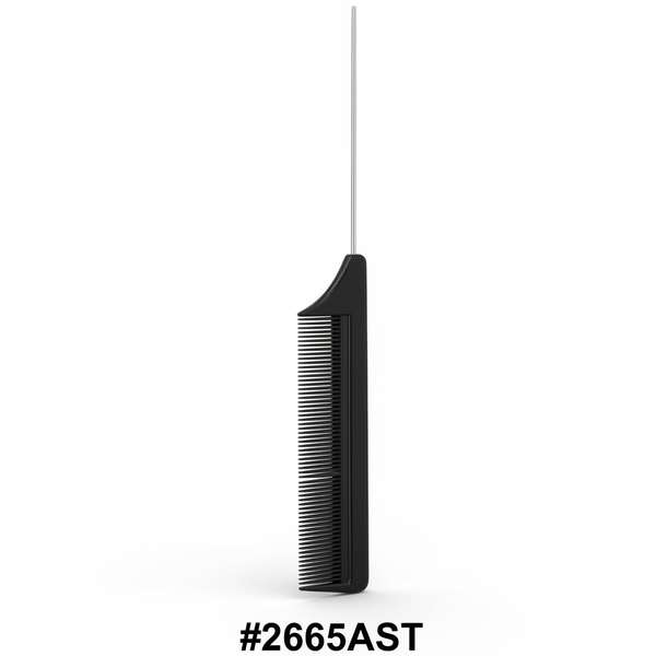 Stella Collection Pin Tail Comb #2665AST Black