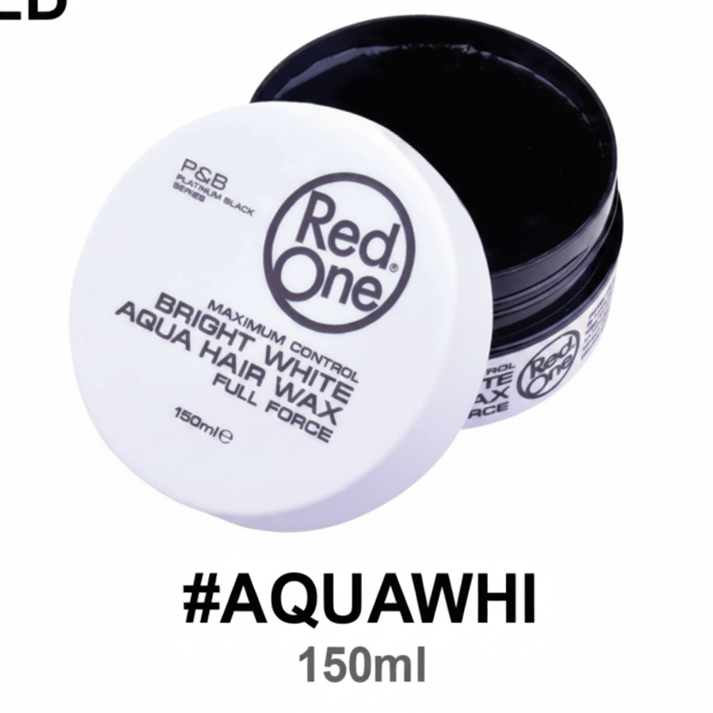 Red One Maximum Control Bright White Aqua Hair Wax Full Force 150ml #AQUAWHI