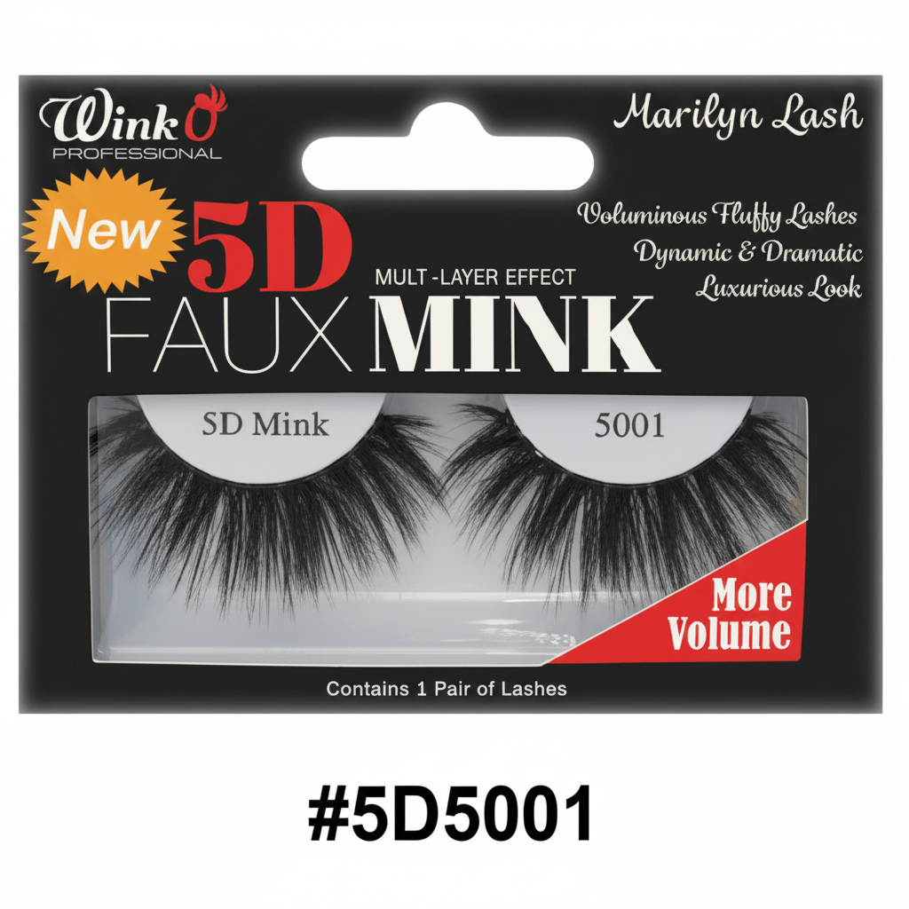 Wink'O Marilyn Lash #5D5001 5D Faux Mink Eyelash – Multi-Layer Effect