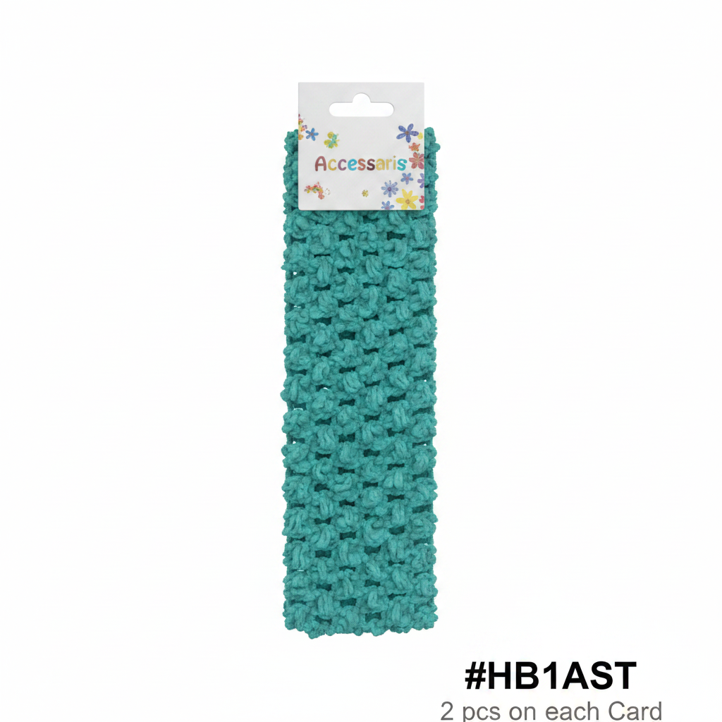 Teal Crochet Headband #HB1AST
