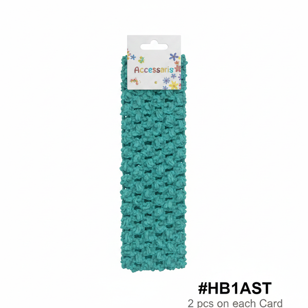 Teal Crochet Headband #HB1AST