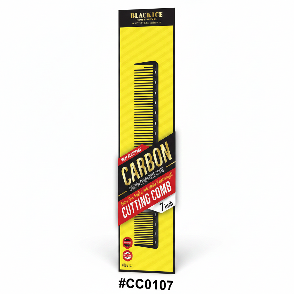 Black Ice Carbon Composite Cutting Comb 7 inch #CC0107