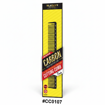 Black Ice Carbon Composite Cutting Comb 7 inch #CC0107