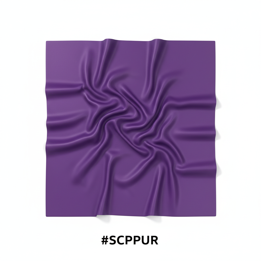 Silky Plain Scarf 90x90cm Purple #SCPPUR