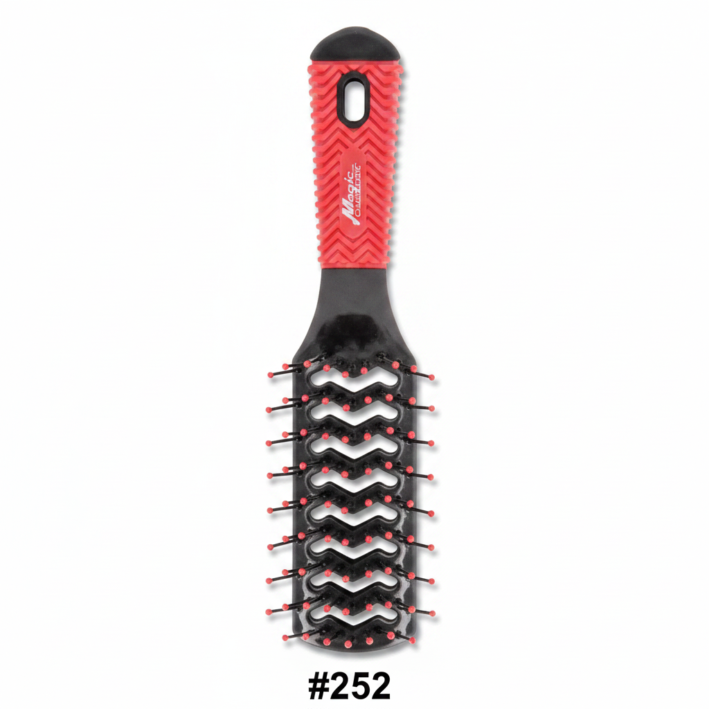 Magic Collection Professional Single-Sided Vent Brush #252 red and black