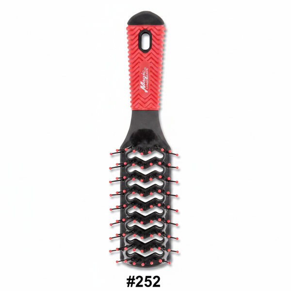 Magic Collection Professional Single-Sided Vent Brush #252 red and black