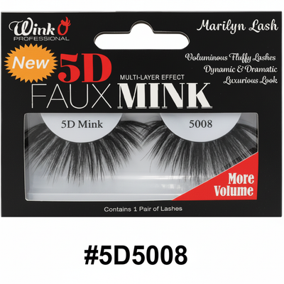 Wink O Professional 5D Faux Mink Marilyn Lash #5D5008 retail card