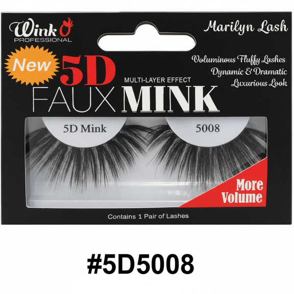 Wink O Professional 5D Faux Mink Marilyn Lash #5D5008 retail card