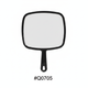 Medium Square Handheld Mirror with Handle Black #Q0705