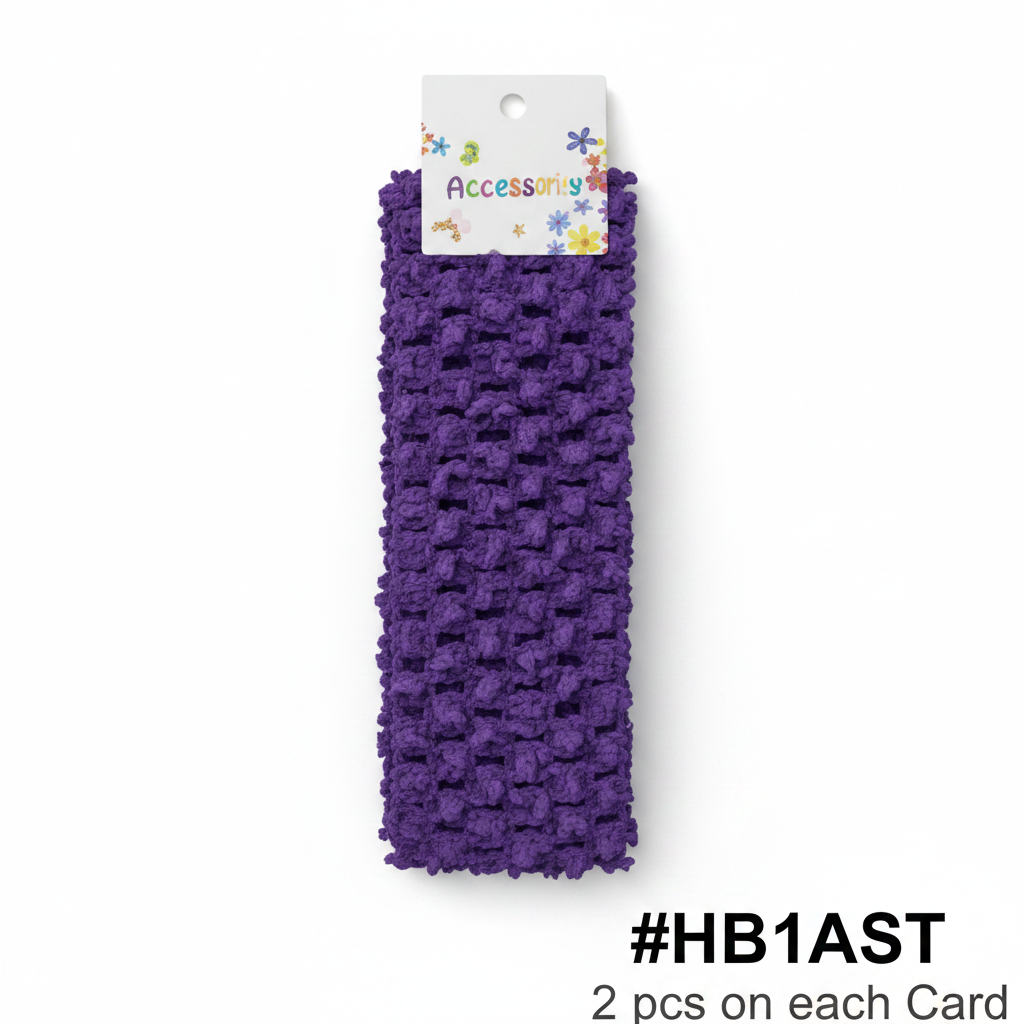 Purple Crochet Headband #HB1AST