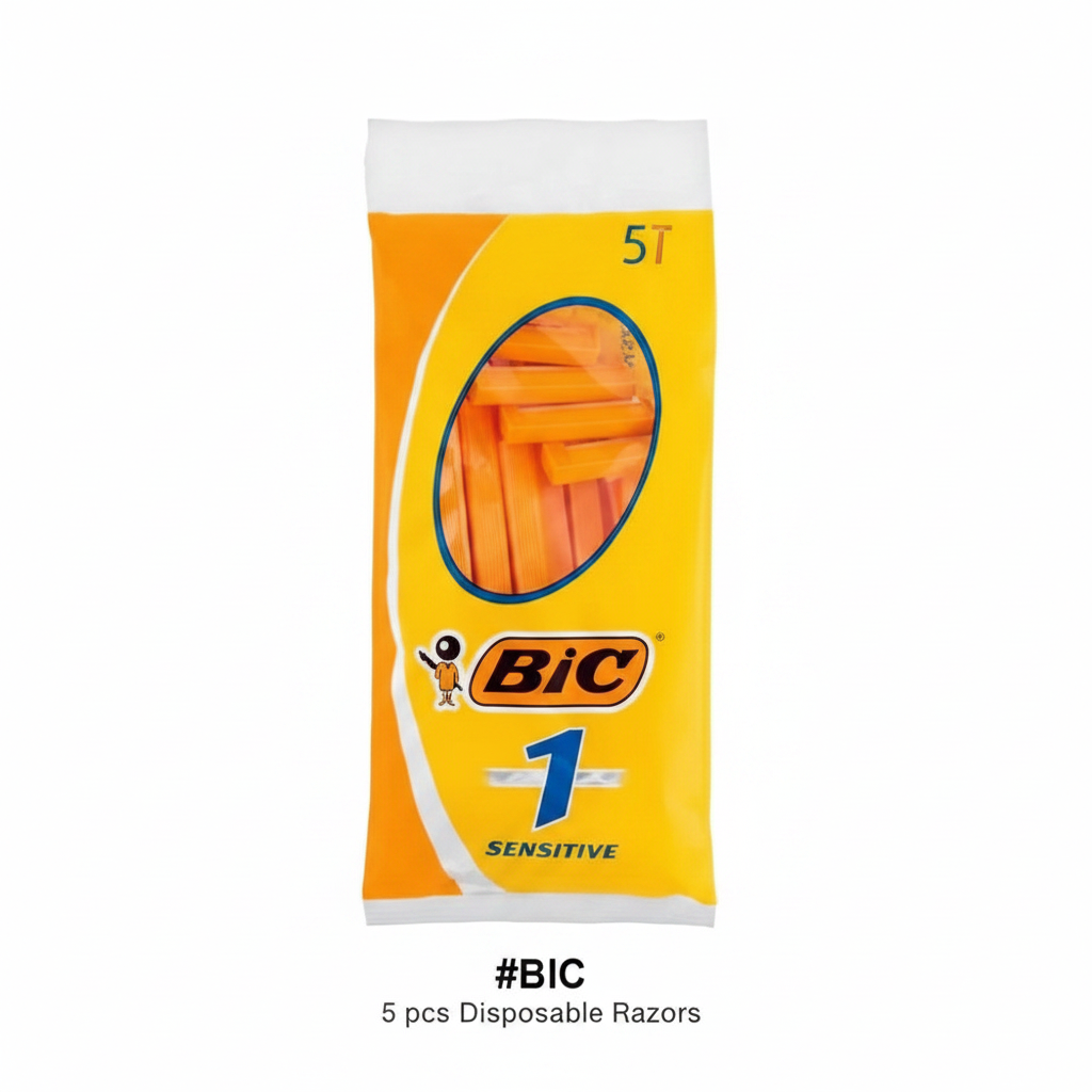 BIC 1 Sensitive Disposable Razors Pack of 5 #BIC