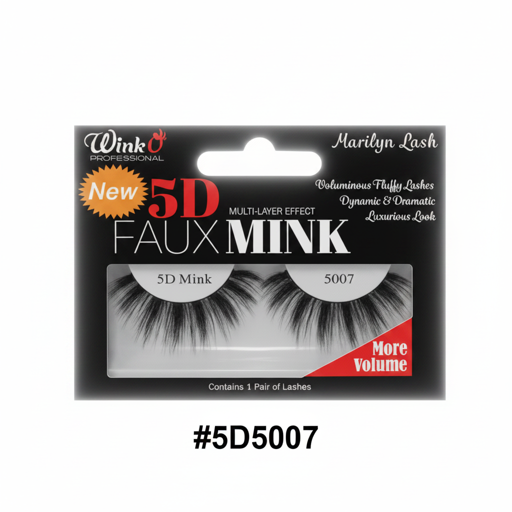 Wink O Professional 5D Faux Mink Marilyn Lash #5D5007 retail card