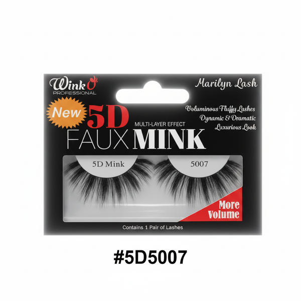 Wink O Professional 5D Faux Mink Marilyn Lash #5D5007 retail card